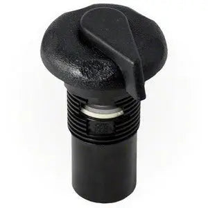 1" Top Access Air Control 5-Scallop Smooth (Black) Waterway Plastics