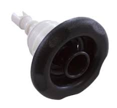 Waterway Plastics 5-scallop Directional Poly Storm Jet Black Thread-in Style