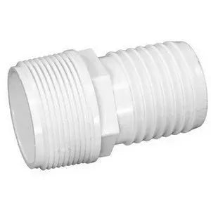 Male Barb Adapter, 1.5" Mpt x 1.5" Hose Waterway Plastics