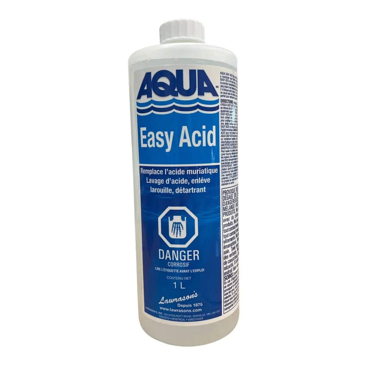 Lawrasons Pool Products Aqua Easy Acid 1L Lawrasons Pool Products