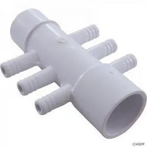 1S x 1 Spg (6) 3/8 Barb Air Manifold Waterway Plastics
