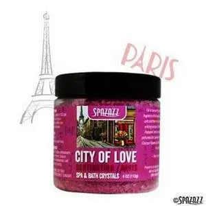 SPAZAZZ Destinations Crystals Paris 4oz Jars - City of Love Spazazz