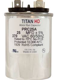 25 Mfd Run Capacitor, 370V