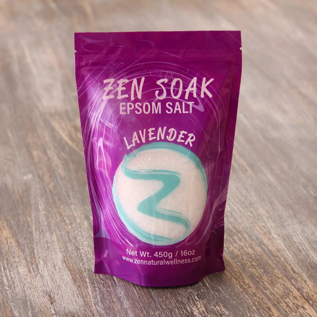 Zen Soak Lavender Aromatherapy Epsom Salt 450g ZEN Natural Wellness
