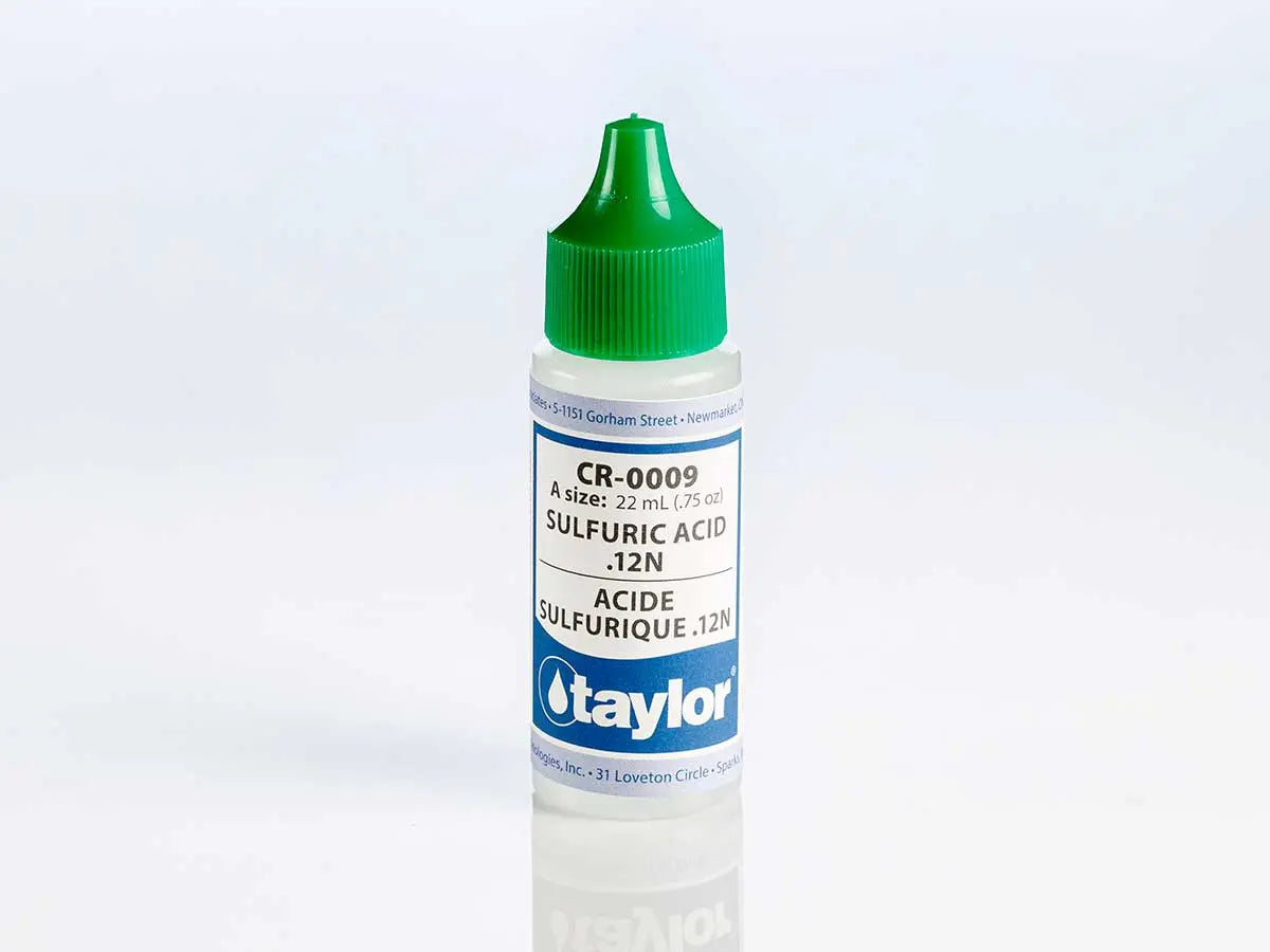 Taylor Sulfuric Acid .12N, .75 Oz, Dropper Bottle Taylor