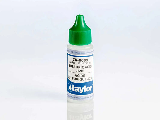 Taylor Sulfuric Acid .12N, .75 Oz, Dropper Bottle Taylor