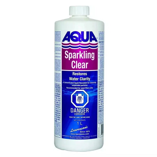 Lawrasons Pool Products Aqua Sparkling Clear 1L-Restores Water Clarity Lawrasons Pool Products