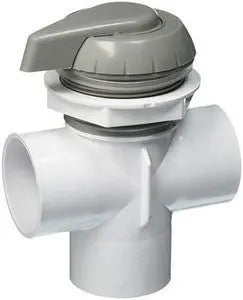 Waterway Plastics Diverter Valve Notched (Grey) Waterway Plastics
