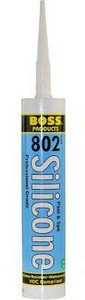 Boss 802 Silicone Clear 10oz. For Pool & Spa