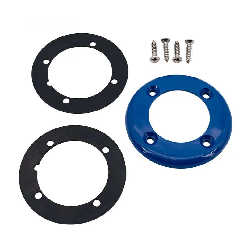 Vinyl Pool Return Faceplate 2gskt;4 Screws; Dark Blue CMP