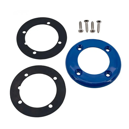 Vinyl Pool Return Faceplate 2gskt;4 Screws; Dark Blue CMP