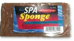 The Spa Sponge - Tan fiber made from walnut shells A & B Brush Mfg. Corp.