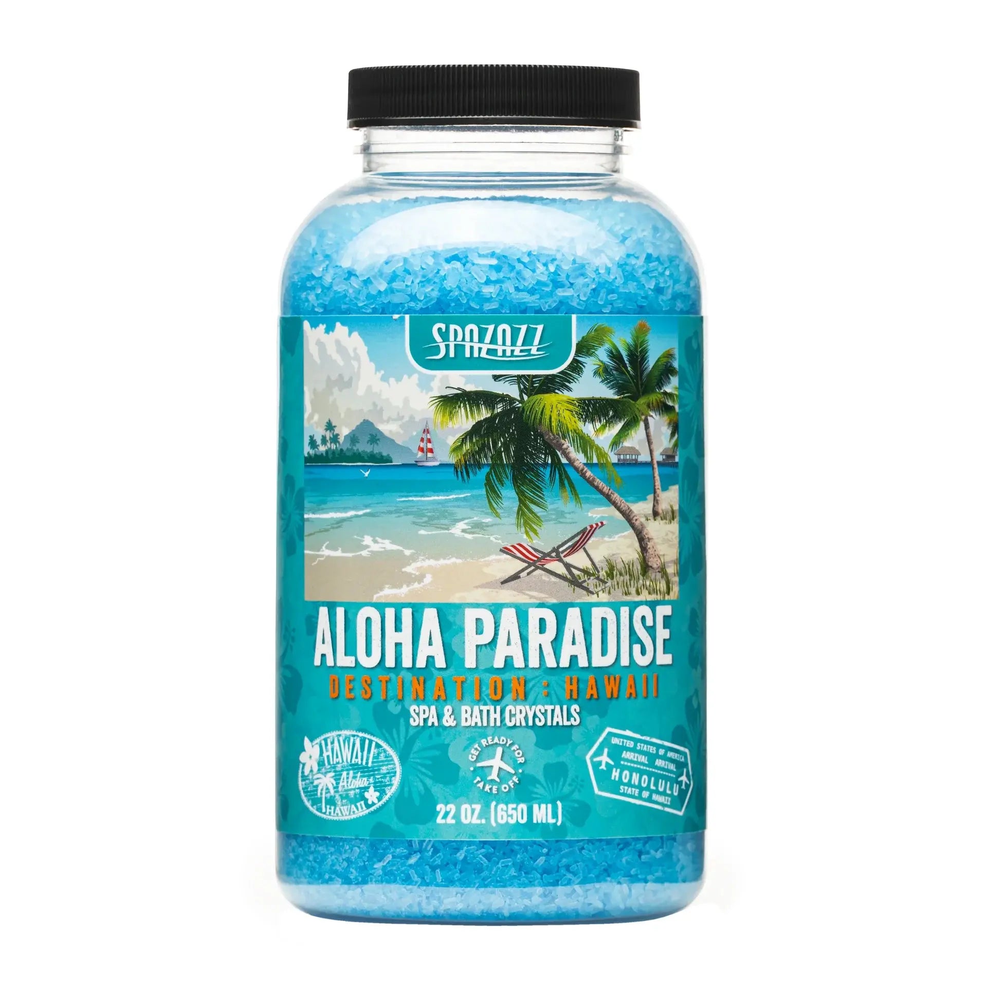 Spazazz Destinations Crystals Hawaii 4 Oz Jars-Aloha Paradi Spazazz