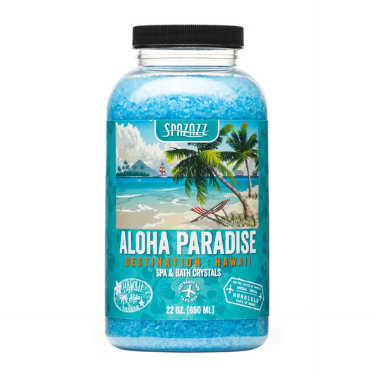 Spazazz Destinations Crystals Hawaii 4 Oz Jars-Aloha Paradi Spazazz