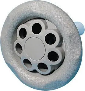 5-Scallop Massage Power Storm Jet-Grey, Thread-In Style Waterway Plastics