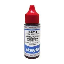 Taylor Ph Indicator Solution (Residential Series™), Phenol Red, .75 Taylor
