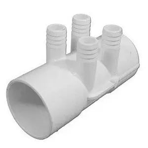 3/4 Ribbed Manifold, 2S x 2S x (4) 3/4 RB Waterway Plastics
