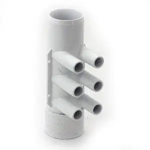 Shur-Grip II Manifold- 2'' S x 2'' SPG (6) 3/4' SB Ports Waterway Plastics