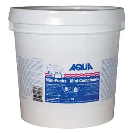 Lawrasons Pool Products Aqua Mini-pucks 7 Kg-Stabilized Chlorinating Tablets (15gr) Lawrasons Pool Products