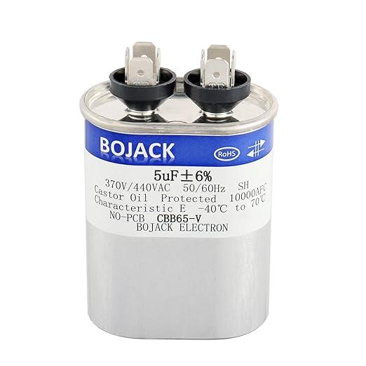5 Mfd Run Capacitor, 370V