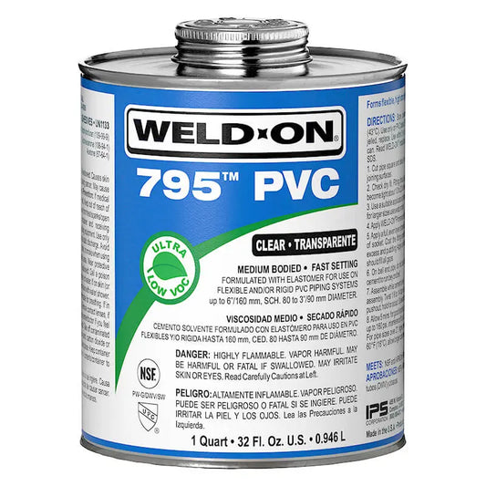 795™ PVC Medium Bodied-Quart Weld-on