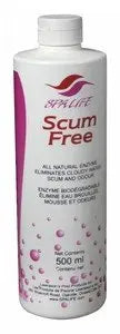 Spa Life Scum Free 500ml - Natural Enzyme Eliminates Cloudy Lawrasons Pool Products