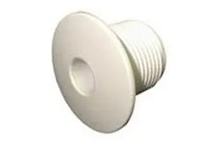 Ozone/Cluster Wall Fitting 1 Dia THRD White Waterway Plastics