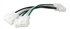 CABLE SPLITTER PP-1 AMP MALE TO 2 FEMALE, LENGTH 6'' Gecko