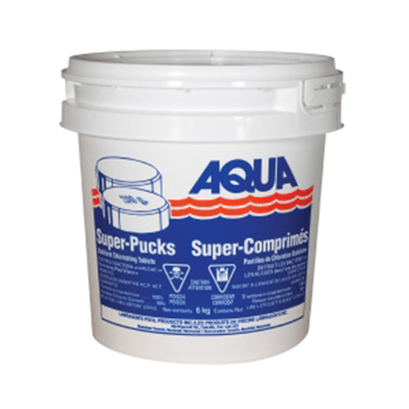 Lawrasons Pool Products Aqua Super Pucks 6 Kg-Stabilized Chlorinating Tablets (50gm