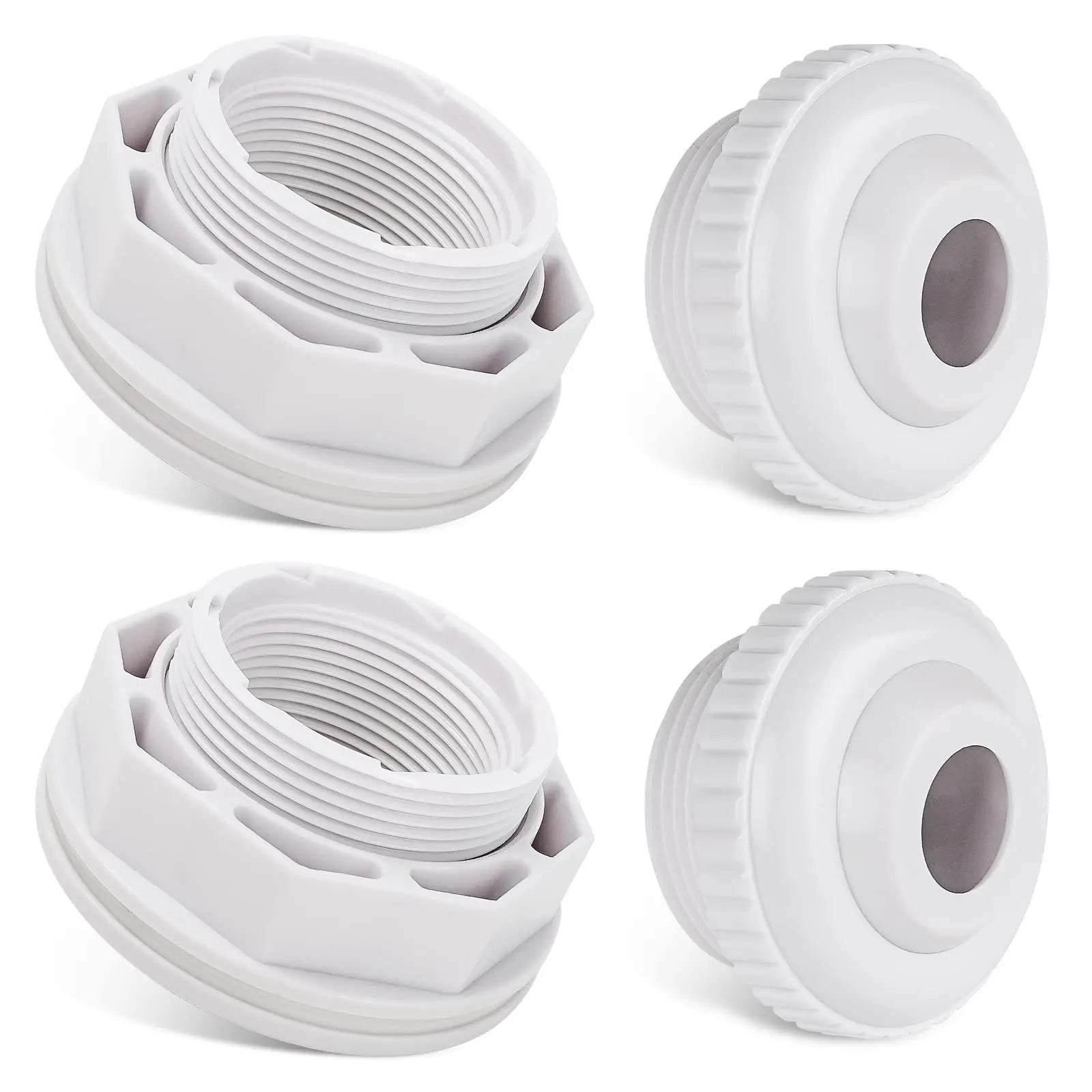 Vinyl Pool In/out Fitting 1.5in Fip-White Hayward