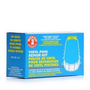 Vinyl pool repair kit, 4 oz adhesive w/ applicator cap, 500