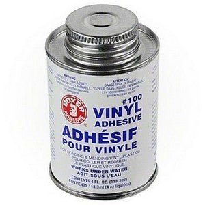#100 vinyl adhesive 4 oz can w/ applicator cap