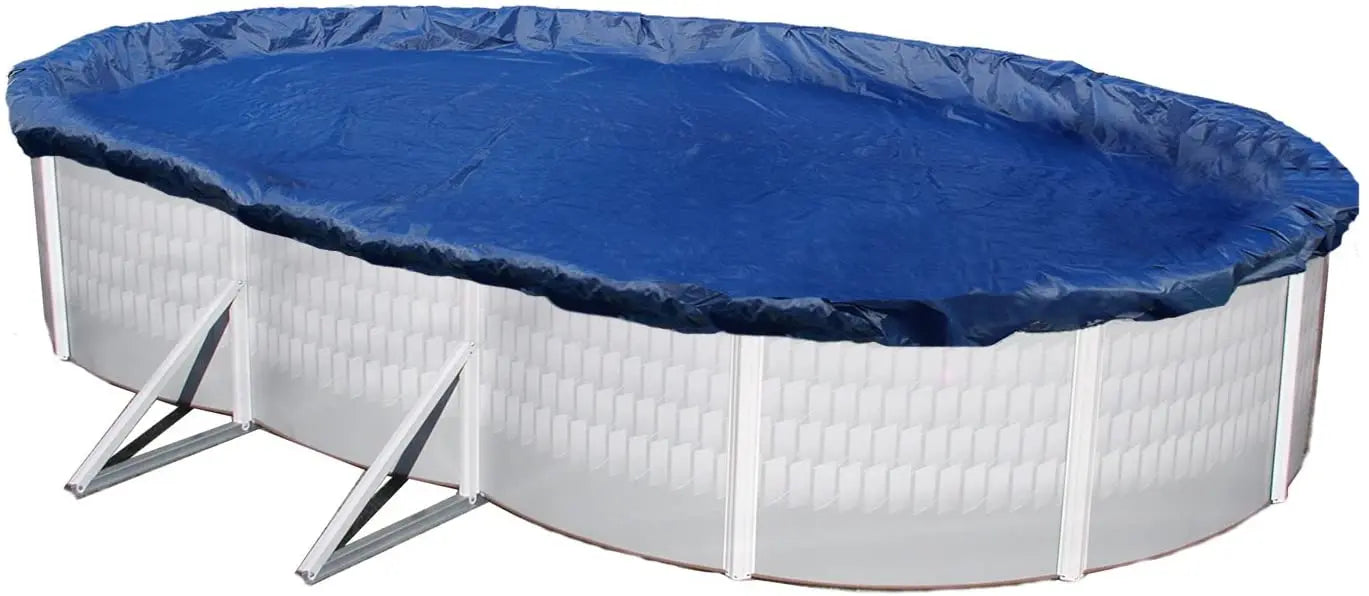 16' x 26' A/g Oval Winter Cover 7yr Warranty C/w Winch, Ro Universal