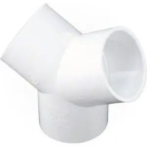 120 degree Wye 2 slip Waterway Plastics