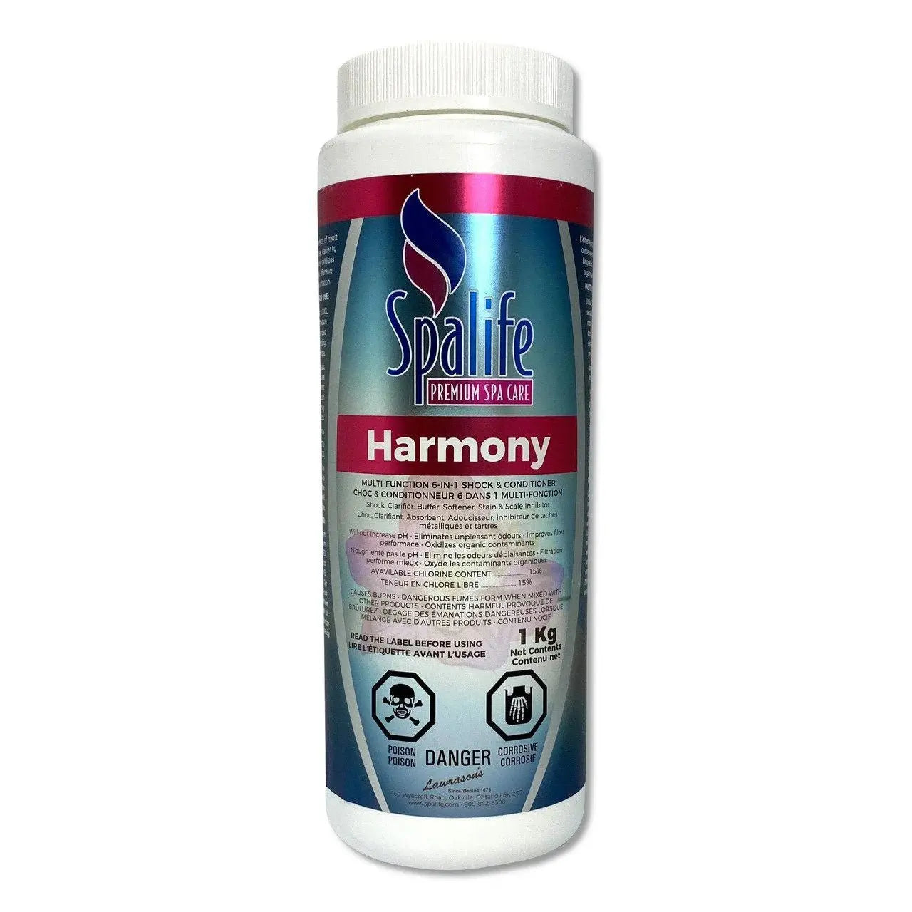 Lawrasons Pool Products Spa Life Harmony Shock & Conditioner 1 Kg Lawrasons Pool Products